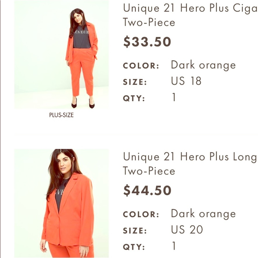 Unique 21 Ankle length suit